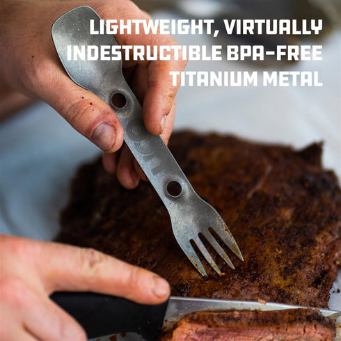 UCO TITANIUM UTILITY SPORK WITH TETHER